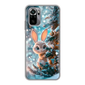 Силиконовый чехол на Xiaomi RedMi Note 10S с принтом Новый год Силиконовый чехол на Xiaomi RedMi Note 10S с принтом Новый год