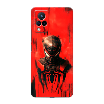 Силиконовый противоударный чехол на Vivo V21 с принтом человек паук spiderman Силиконовый противоударный чехол на Vivo V21 с принтом человек паук spiderman
