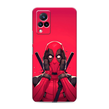 Силиконовый противоударный чехол на Vivo V21 с принтом Дедпул Deadpool Силиконовый противоударный чехол на Vivo V21 с принтом Дедпул Deadpool