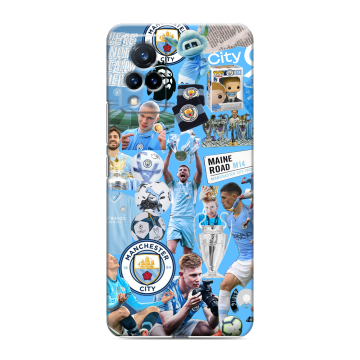 Силиконовый противоударный чехол на Vivo V21 с принтом Man City Манчестер Сити Силиконовый противоударный чехол на Vivo V21 с принтом Man City Манчестер Сити