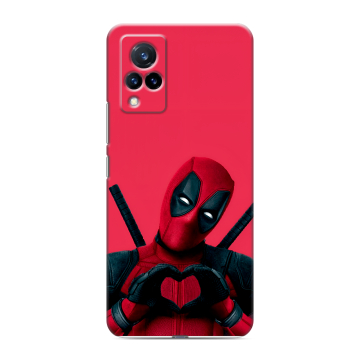 Силиконовый противоударный чехол на Vivo V21 с принтом Дедпул Deadpool Силиконовый противоударный чехол на Vivo V21 с принтом Дедпул Deadpool