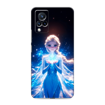 Силиконовый противоударный чехол на Vivo V21 с принтом Холодное сердце Frozen Силиконовый противоударный чехол на Vivo V21 с принтом Холодное сердце Frozen