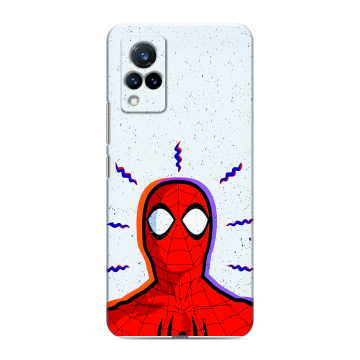 Силиконовый противоударный чехол на Vivo V21 с принтом Spiderman Человек паук Силиконовый противоударный чехол на Vivo V21 с принтом Spiderman Человек паук