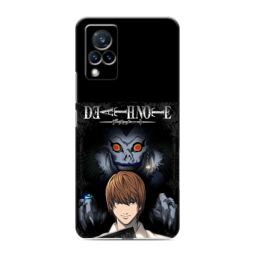 Силиконовый противоударный чехол на Vivo V21 с принтом Death note Тетрадь смерти Силиконовый противоударный чехол на Vivo V21 с принтом Death note Тетрадь смерти