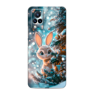 Силиконовый противоударный чехол на Vivo V21 с принтом Новый год Силиконовый противоударный чехол на Vivo V21 с принтом Новый год