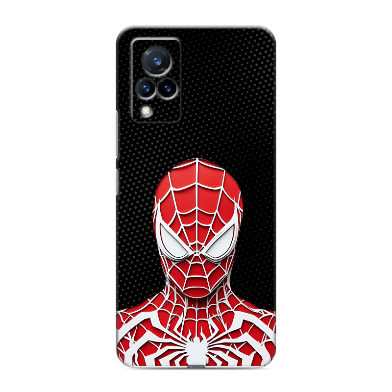 Силиконовый противоударный чехол на Vivo V21 с принтом человек паук spiderman Силиконовый противоударный чехол на Vivo V21 с принтом человек паук spiderman