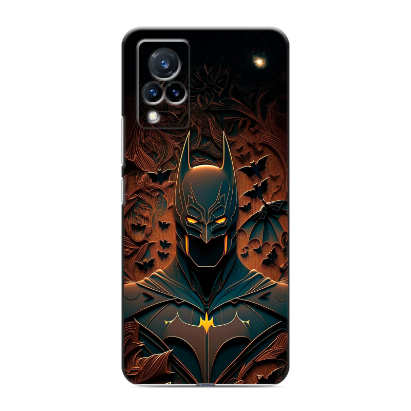 Пластиковый чехол на Vivo V21 с принтом Batman Бэтмен Пластиковый чехол на Vivo V21 с принтом Batman Бэтмен