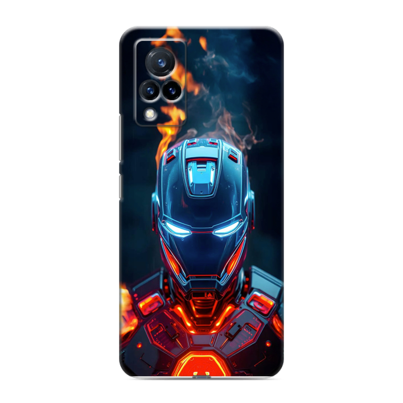 Пластиковый чехол на Vivo V21 с принтом IronMan Железный человек Пластиковый чехол на Vivo V21 с принтом IronMan Железный человек