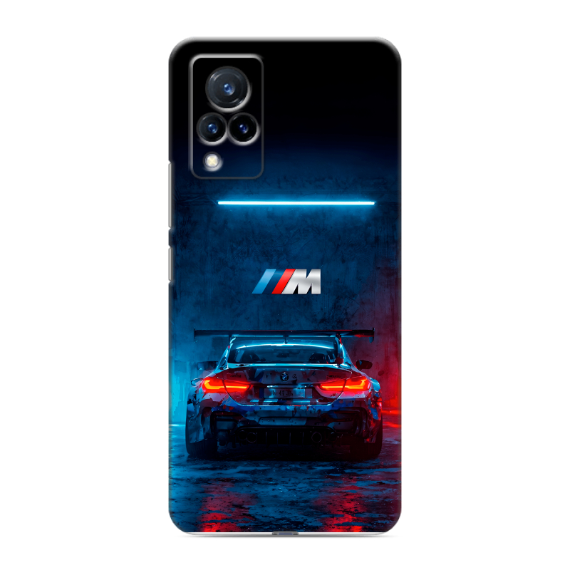 Пластиковый чехол на Vivo V21 с принтом BMW БМВ Пластиковый чехол на Vivo V21 с принтом BMW БМВ