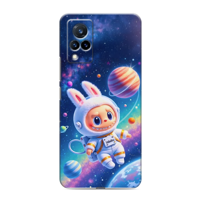 Пластиковый чехол на Vivo V21 с принтом Labubu Лабубу Пластиковый чехол на Vivo V21 с принтом Labubu Лабубу