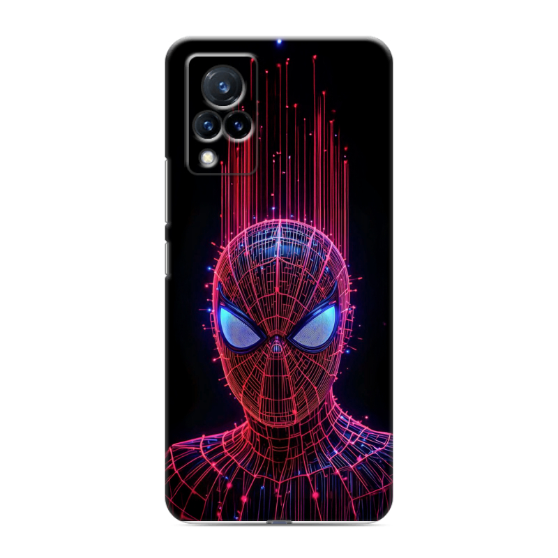 Пластиковый чехол на Vivo V21 с принтом Spiderman Человек паук Пластиковый чехол на Vivo V21 с принтом Spiderman Человек паук