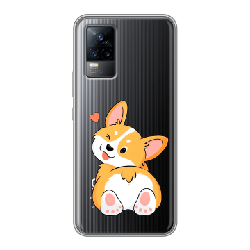 Силиконовый чехол на Vivo V21e с принтом Корги Силиконовый чехол на Vivo V21e с принтом Корги