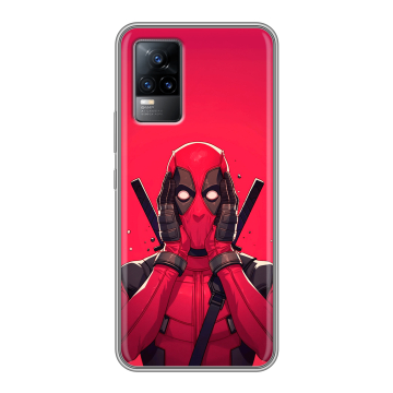 Силиконовый чехол на Vivo V21e с принтом Дедпул Deadpool