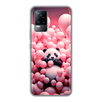 Силиконовый чехол на Vivo V21e с принтом Панда
