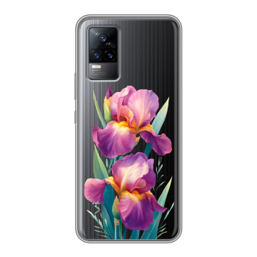 Силиконовый чехол на Vivo V21e с принтом Цветы орхидеи Силиконовый чехол на Vivo V21e с принтом Цветы орхидеи