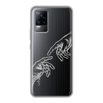 Силиконовый чехол на Vivo V21e с принтом Сотворение мира Силиконовый чехол на Vivo V21e с принтом Сотворение мира