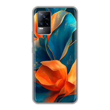 Силиконовый чехол на Vivo V21e с принтом Цветы Силиконовый чехол на Vivo V21e с принтом Цветы