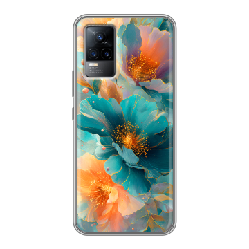 Силиконовый чехол на Vivo V21e с принтом Цветы Силиконовый чехол на Vivo V21e с принтом Цветы