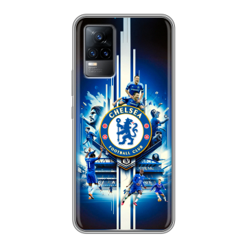 Силиконовый чехол на Vivo V21e с принтом Chelsea Челси Силиконовый чехол на Vivo V21e с принтом Chelsea Челси