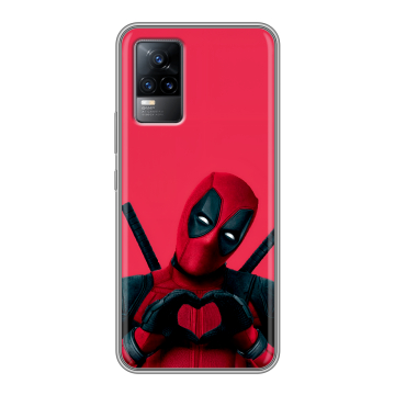 Силиконовый чехол на Vivo V21e с принтом Дедпул Deadpool