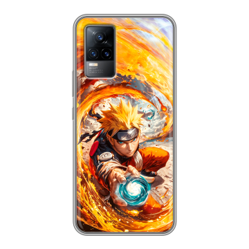 Силиконовый чехол на Vivo V21e с принтом Аниме Наруто Naruto