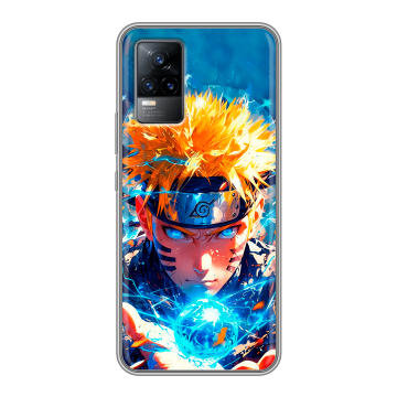 Силиконовый чехол на Vivo V21e с принтом Аниме Наруто Naruto