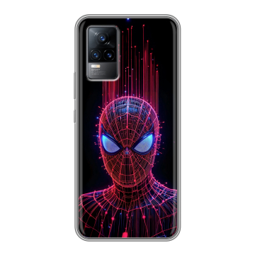 Силиконовый чехол на Vivo V21e с принтом Spiderman Человек паук