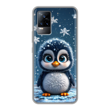 Силиконовый чехол на Vivo V21e с принтом Новый год Силиконовый чехол на Vivo V21e с принтом Новый год