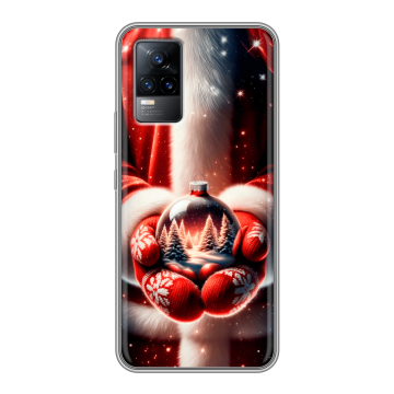 Силиконовый чехол на Vivo V21e с принтом Новый год Силиконовый чехол на Vivo V21e с принтом Новый год