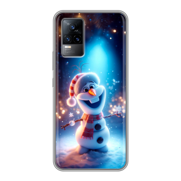 Силиконовый чехол на Vivo V21e с принтом Новый год Силиконовый чехол на Vivo V21e с принтом Новый год