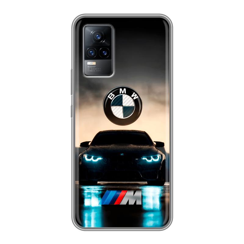 Силиконовый чехол на Vivo V21e с принтом БМВ BMW Силиконовый чехол на Vivo V21e с принтом БМВ BMW