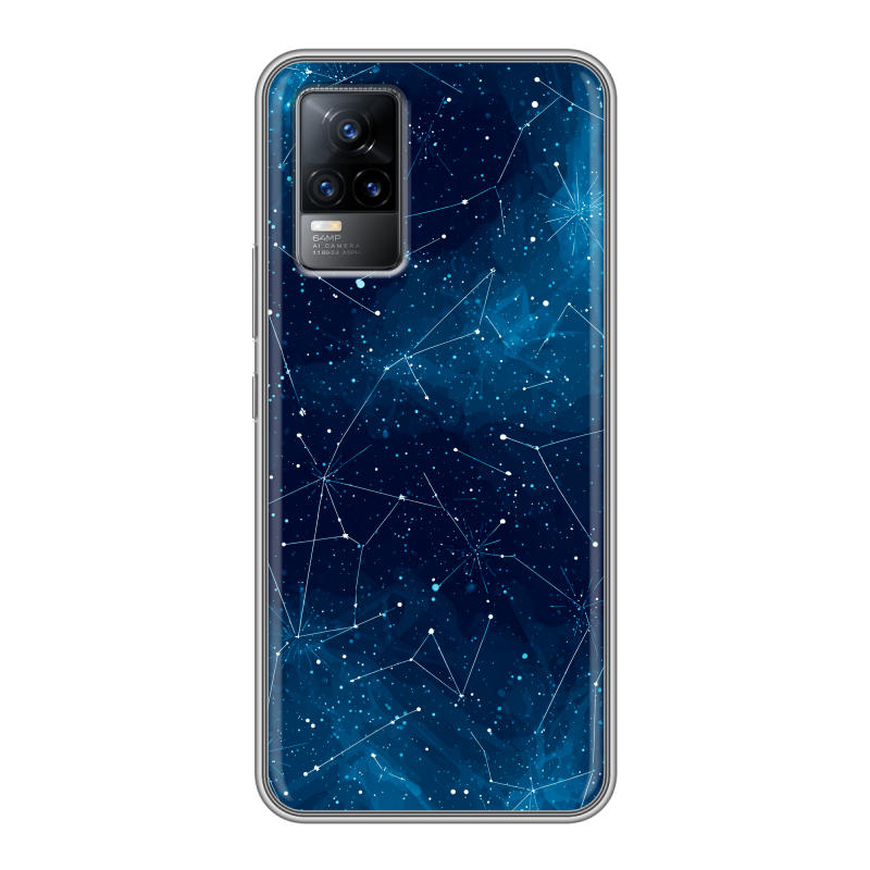 Силиконовый чехол на Vivo V21e с принтом Космос звезды Силиконовый чехол на Vivo V21e с принтом Космос звезды