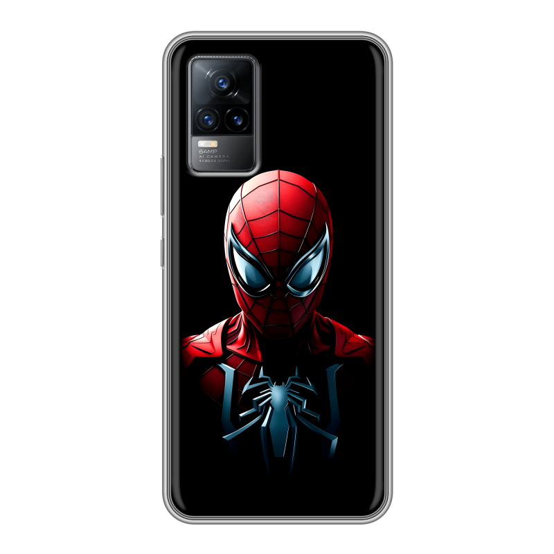 Силиконовый чехол на Vivo V21e с принтом Spiderman Человек паук Силиконовый чехол на Vivo V21e с принтом Spiderman Человек паук