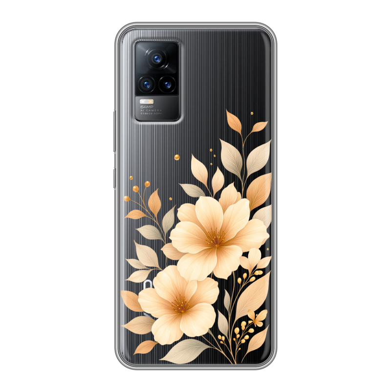 Силиконовый чехол на Vivo V21e с принтом для девушки Силиконовый чехол на Vivo V21e с принтом для девушки