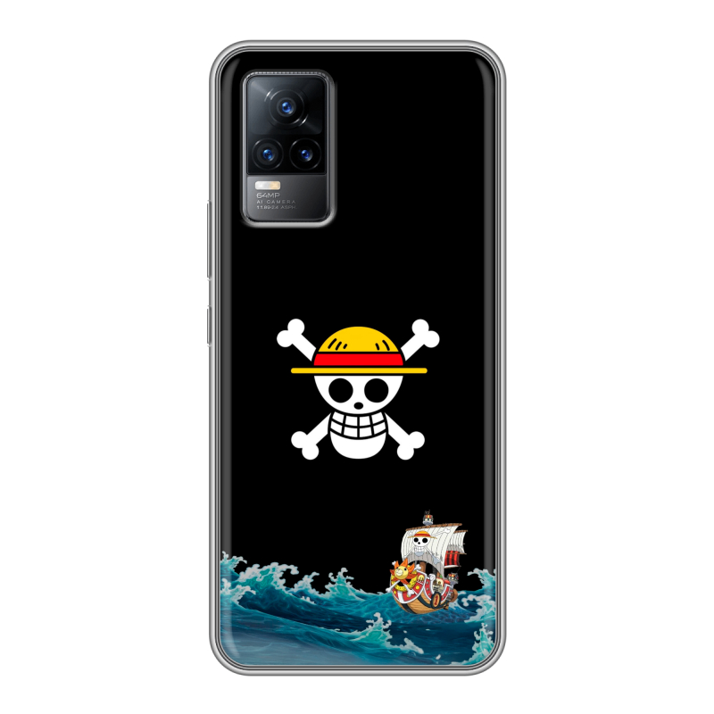 Силиконовый противоударный чехол на Vivo V21e с принтом One Piece Ван Пис Силиконовый противоударный чехол на Vivo V21e с принтом One Piece Ван Пис