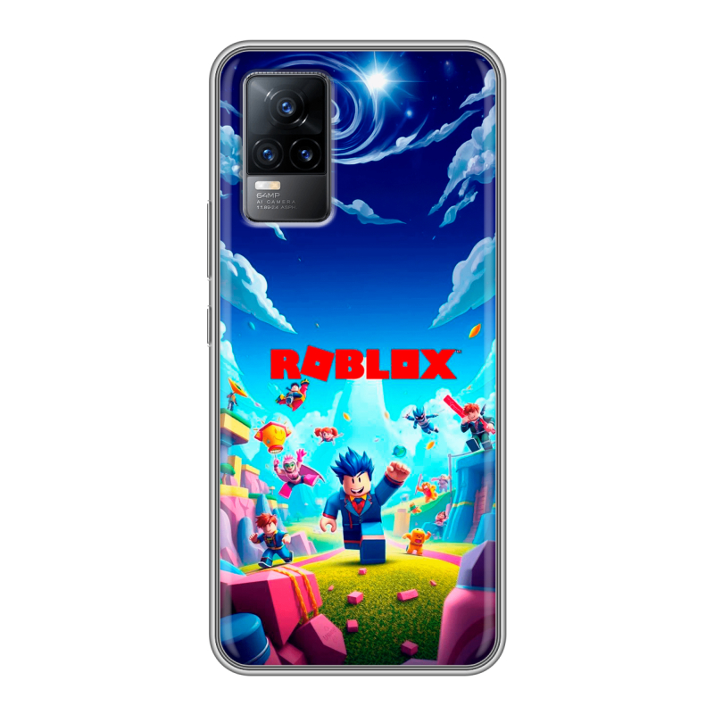 Силиконовый чехол на Vivo V21e с принтом Roblox Роблокс Силиконовый чехол на Vivo V21e с принтом Roblox Роблокс