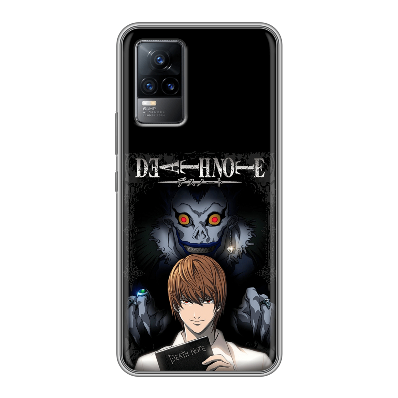 Силиконовый чехол на Vivo V21e с принтом Death note Тетрадь смерти Силиконовый чехол на Vivo V21e с принтом Death note Тетрадь смерти
