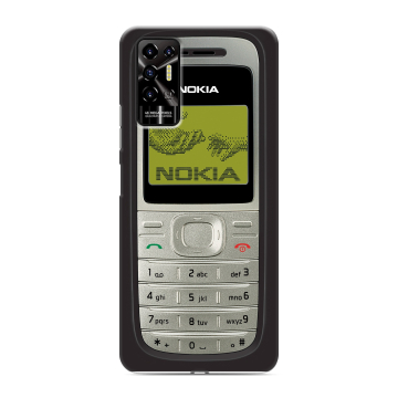 Силиконовый противоударный чехол на Tecno Pova 2 с принтом Ретро Нокия Силиконовый противоударный чехол на Tecno Pova 2 с принтом Ретро Нокия