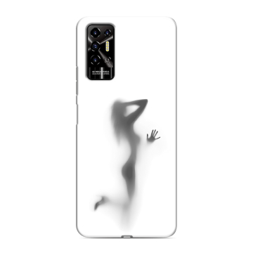 Силиконовый противоударный чехол на Tecno Pova 2 с принтом Силуэт Силиконовый противоударный чехол на Tecno Pova 2 с принтом Силуэт