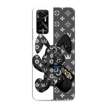 Силиконовый противоударный чехол на Tecno Pova 2 с принтом Луи робот Силиконовый противоударный чехол на Tecno Pova 2 с принтом Луи робот