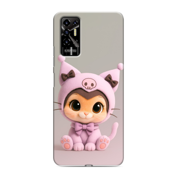 Силиконовый противоударный чехол на Tecno Pova 2 с принтом Куроми Kuromi Силиконовый противоударный чехол на Tecno Pova 2 с принтом Куроми Kuromi