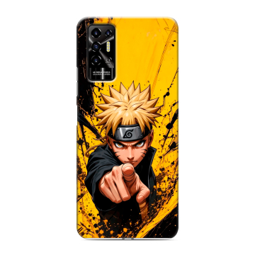 Силиконовый противоударный чехол на Tecno Pova 2 с принтом Naruto Наруто Силиконовый противоударный чехол на Tecno Pova 2 с принтом Naruto Наруто