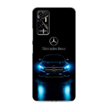 Силиконовый противоударный чехол на Tecno Pova 2 с принтом Mercedes Мерседес Силиконовый противоударный чехол на Tecno Pova 2 с принтом Mercedes Мерседес