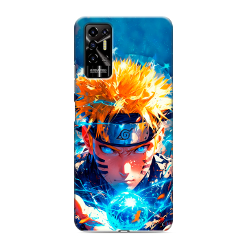 Силиконовый противоударный чехол на Tecno Pova 2 с принтом Аниме Наруто Naruto