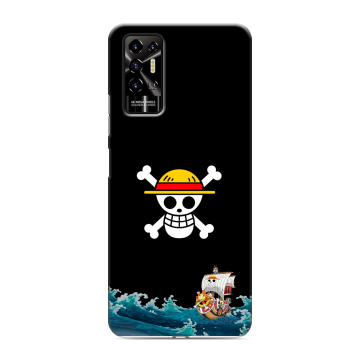 Силиконовый противоударный чехол на Tecno Pova 2 с принтом One Piece Ван Пис