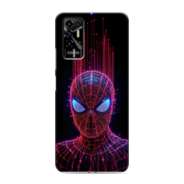 Силиконовый противоударный чехол на Tecno Pova 2 с принтом Spiderman Человек паук