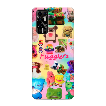 Силиконовый противоударный чехол на Tecno Pova 2 с принтом Флагер Fuggler