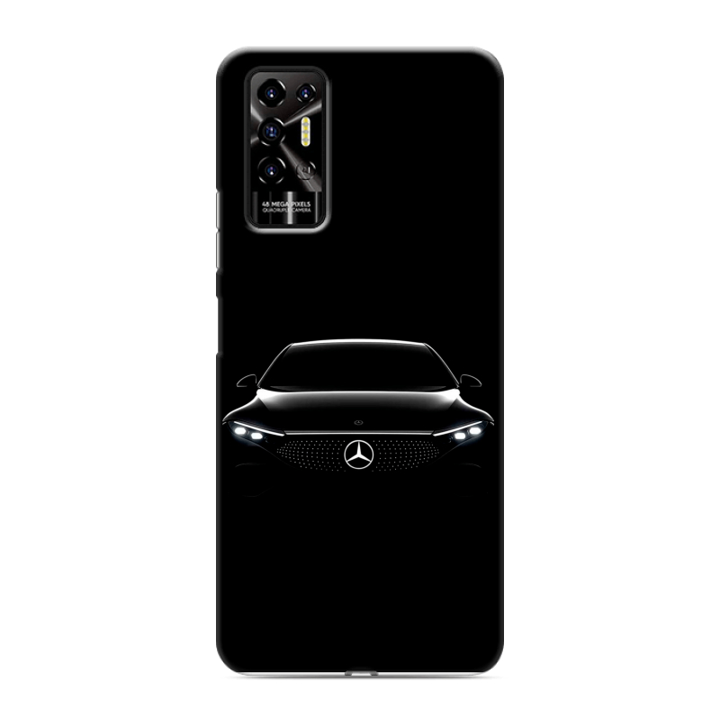 Силиконовый противоударный чехол на Tecno Pova 2 с принтом Mercedes Мерседес Силиконовый противоударный чехол на Tecno Pova 2 с принтом Mercedes Мерседес