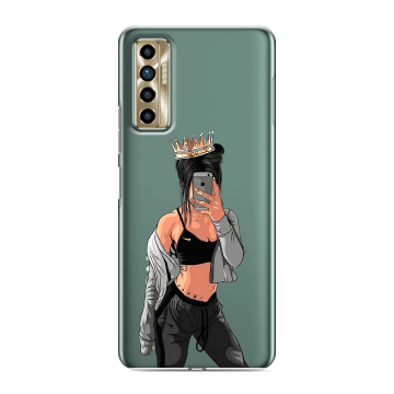 Силиконовый чехол на Tecno Camon 17P с принтом Женские принты Силиконовый чехол на Tecno Camon 17P с принтом Женские принты