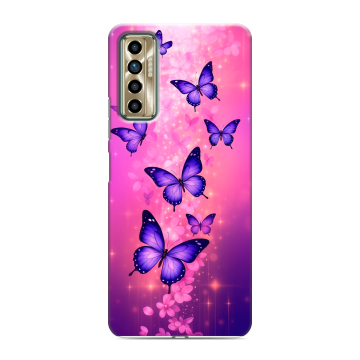 Силиконовый чехол на Tecno Camon 17P с принтом Бабочки Силиконовый чехол на Tecno Camon 17P с принтом Бабочки